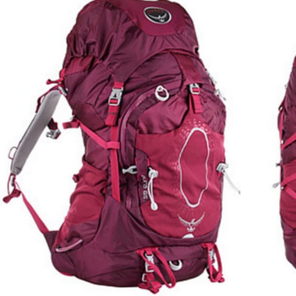 OSPREY Handbags - Osprey Aura 65 L Hiking Technical Backpack Purple Gray